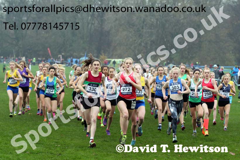 Girls under-15s European Cross Country Trials, Sefton Park, Liverpool. Photo: David T. Hewitson/Sports for All Pics